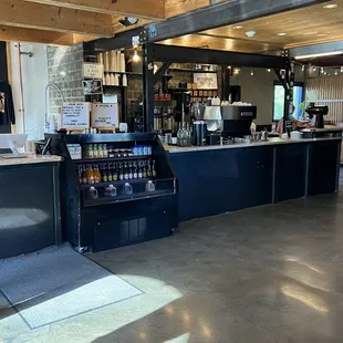 the inside of a coffee shop