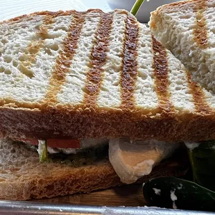 Chicken pesto sandwich