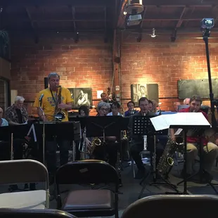 Just happened in on way home from Warriors game - - wonderful big band