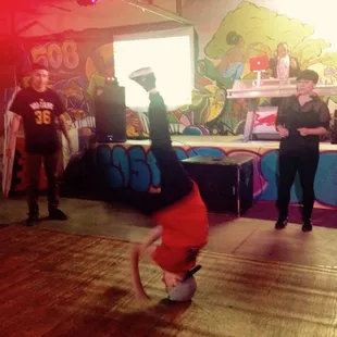 Break dancing at ABQ Kings Fall Festival event