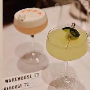 Whiskey sour and cucumber something