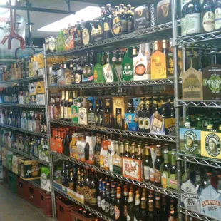 Imported beers!  Three kinds of Woodchuck!