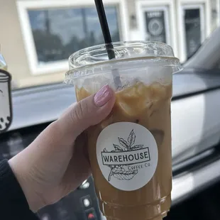 Iced Vanilla Lavender Oatmilk Latte