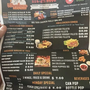 Pretty extensive menu