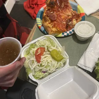 Mini Pizza with Salad