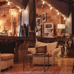 the bar and lounge area