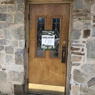 Entrance to the bar
