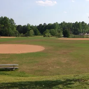 One of the baseball fields.