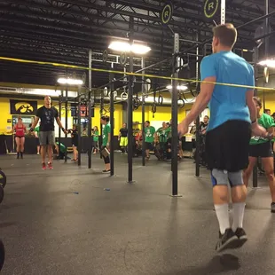 Watching #irontribe in the crossfit competition