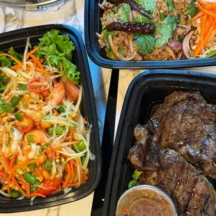 Som tum, Larb and Crying Tiger