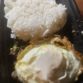 L - Kaprao with Fried Egg