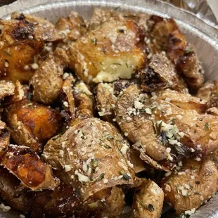 Smashed potatoes