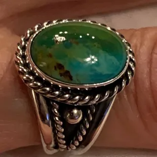 Sonoran Gold ring - love the colors of the stone. Pic does not do it justice!!