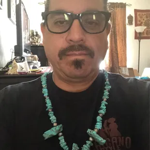 Me and my new necklace.