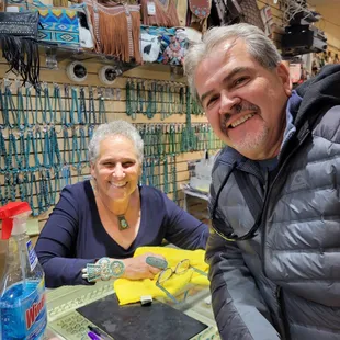 Denise , our new lovely friend at this shop!!