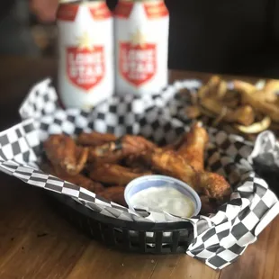 Warpath Wings, Fresh Cut Fries, and Beer!