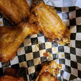 Dead mosquito under the chicken wings.