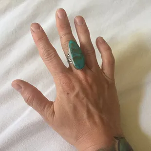 Me and my &quot;strong hands&quot; just hanging, enjoying our new jewelry.