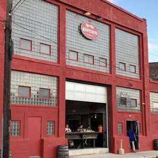 the outside of the building