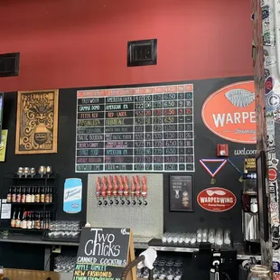 Beer menu