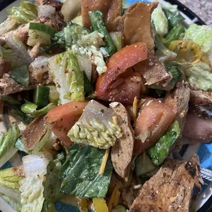Chicken shawarma Fattoush Salad