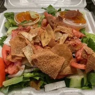 Salad with amazing dressing