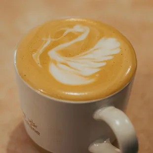 a cup of cappuccino