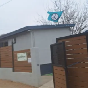 Entrance to backside