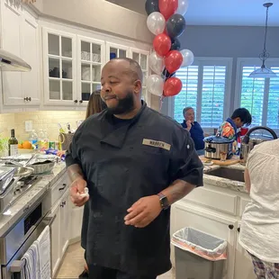 Chef doing his thing.