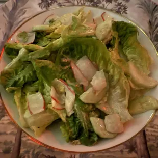 Seasonal green salad