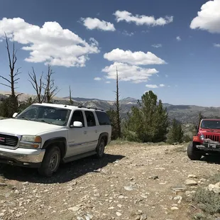 Camping trip after Warren&apos;s Automotive fixed the white Yukon XL :)