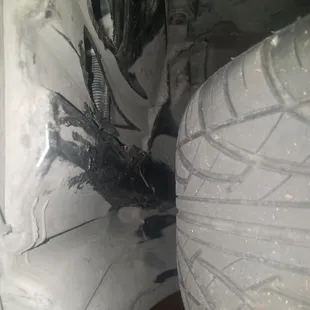 Shredded part put back onto my car.