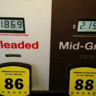 $1.86/ gallon same as others...