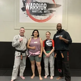 Got my special Mother's Day pink belt.