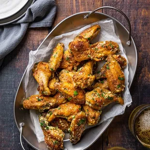 Garlic parmesan wings is BOMB!