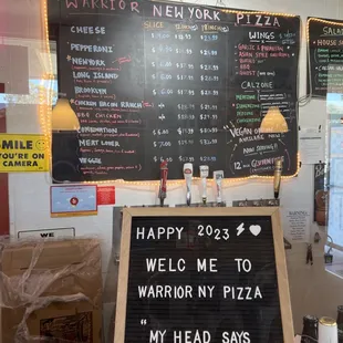 Get the 2 slice special. Going for the New York Pizza and COMBINATION Pizza. Comes with a free soda for 13.52