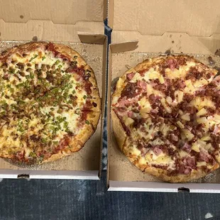 Warrior GPS Pizza and Hawaiian Pizza