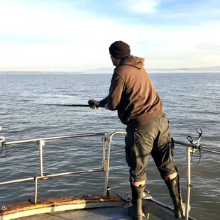 The Warrior Poet - Birthday Fishing Trip - SF to San Pablo Bay &amp; back - March 17 2019.  "How to use shrimp to bait Sturgeon"