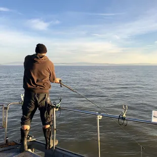 The Warrior Poet - Birthday Fishing Trip - SF to San Pablo Bay &amp; back - March 17 2019.  "How to use shrimp to bait Sturgeon"