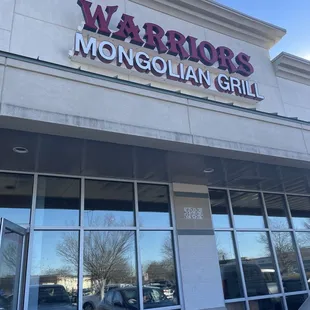 Entrance of restaurant