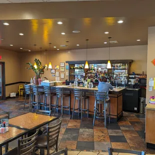 This is a view of the bar area.  Photo taken March 25, 2024.