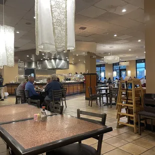Inside of the establishment