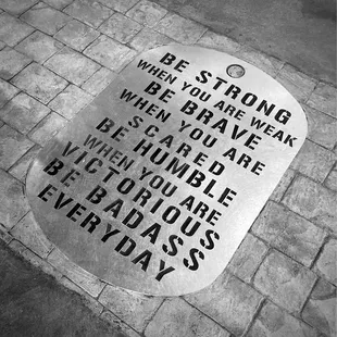 be strong when you are brave