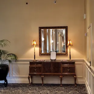 Landmark restaurant lobby