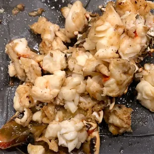 a close up of food