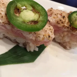 Seared Yellowtail with Jalapeno Sushi