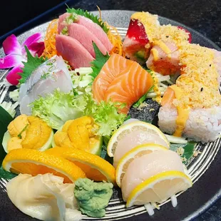 sashimi, sushi and sashimi, sushi, food