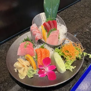 sushi and sashimi, food