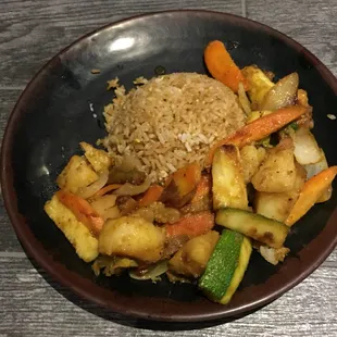 The veggies &amp; fried rice for $4.99.