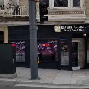 outside
